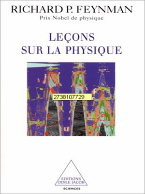 cover image of Leçons sur la physique